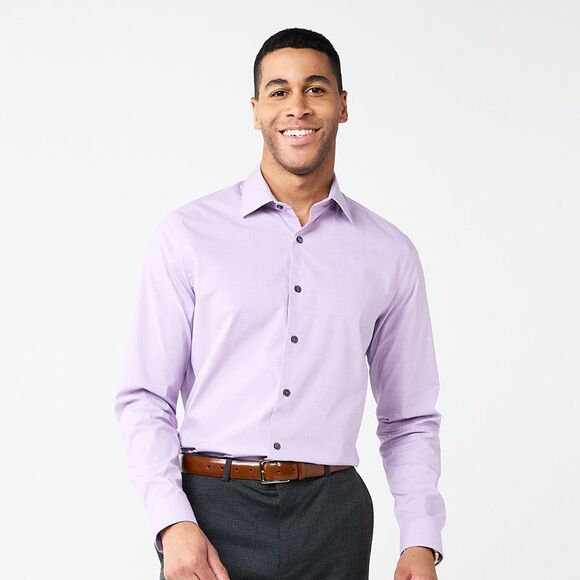 Apt. 9  Men Premier Flex Regular-Fit Wrinkle Resistant Dress Shirt L (36/37) NWT - Picture 1 of 1